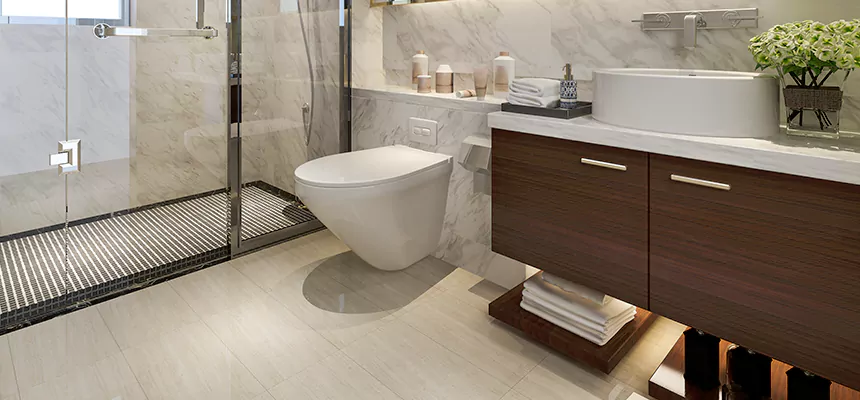 Burst Pipe Bathroom Cleanup in Crown